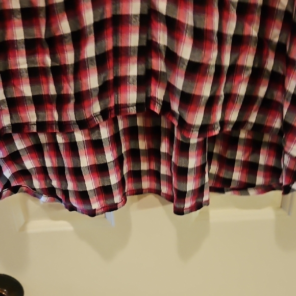 Lane Bryant Multicolor Plaid Button Down Shirt - Picture 4 of 8
